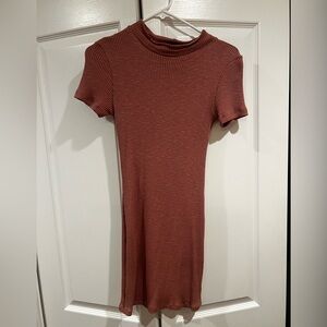 Small pink lightly used Forever 21 stretchy mini dress